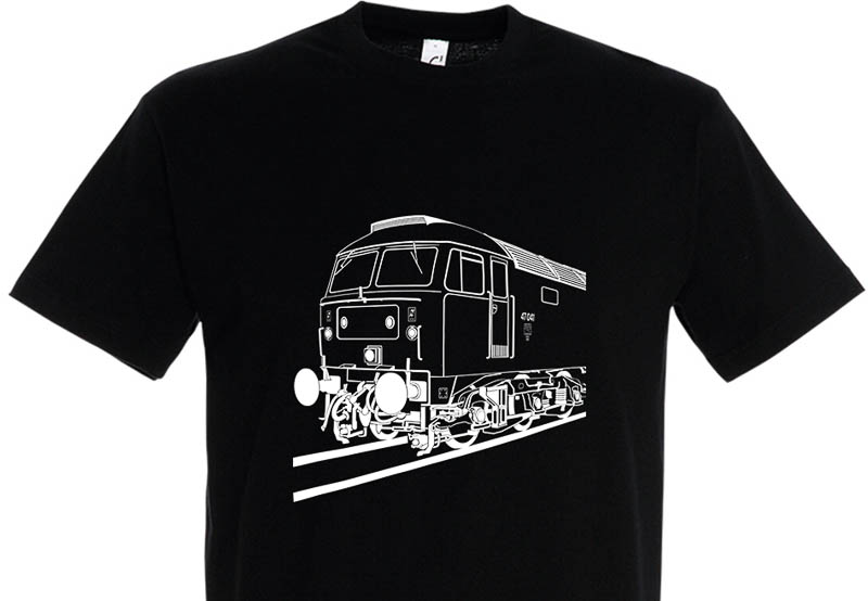 Class 47 3 4 view Black T-Shirt