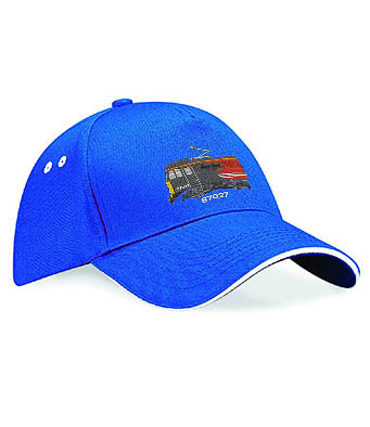 Class 87 87027 Highlight Royal Blue and white cap