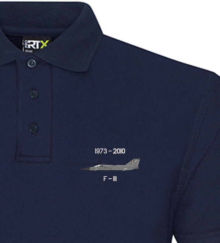 F111G AAF Boneyard Wrangler Navy Blue Polo F111G AAF Boneyard Wrangler Navy Blue Polo