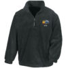 D8568 BR Blue Black Zip Neck Fleece D8568 BR Blue Black Zip Neck Fleece