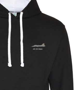 Gripen Black and White hoodie Gripen Black and White hoodie