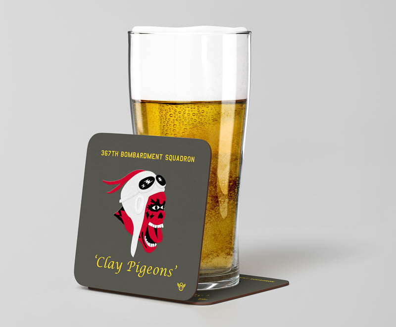 367 BS Beer Coaster.jpg 367th Bomb Squad Coaster