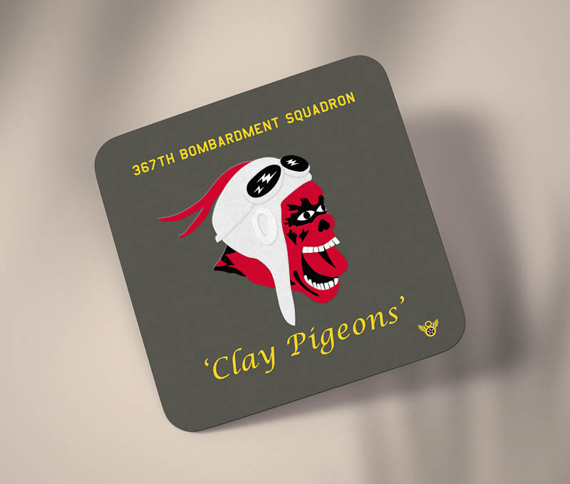 367 BS Cardboard Coaster.jpg 367th Bomb Squad Coaster