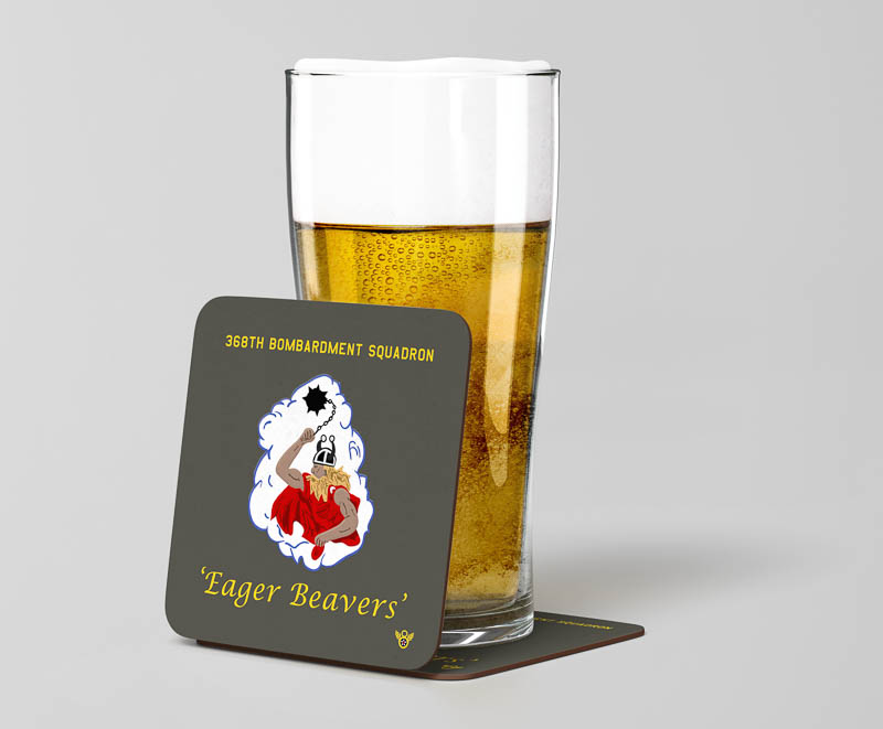 368 BS Beer Coaster.jpg 368th Bomb Squad Coaster