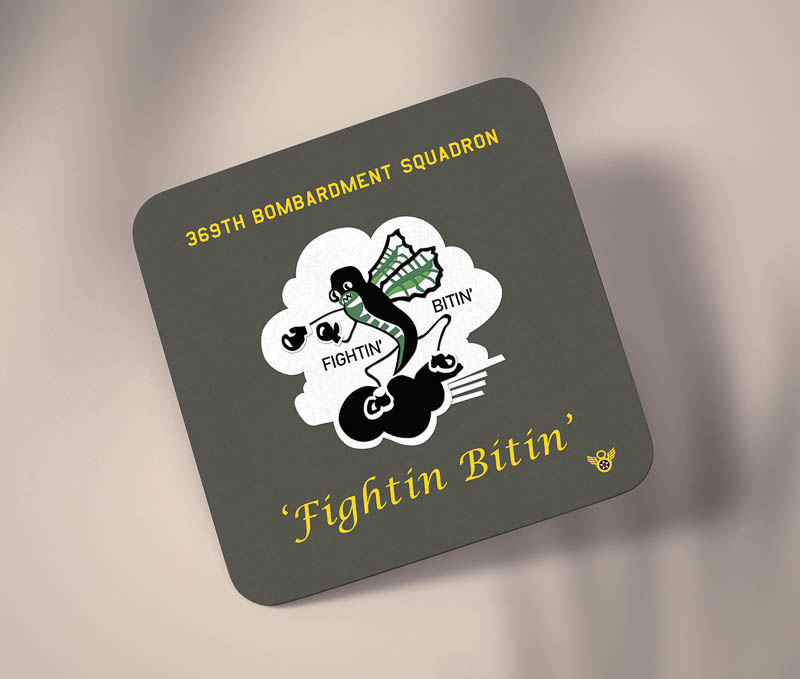 369 BS Cardboard Coaster.jpg 369th Bomb Squad Coaster