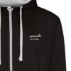 Gripen Black and Heather zipped hoodie
