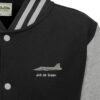 Gripen Black grey Varsity Jacket Gripen Black grey Varsity Jacket