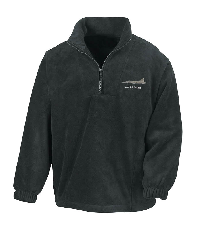 Gripen Black Zip Neck Fleece Gripen Black Zip Neck Fleece