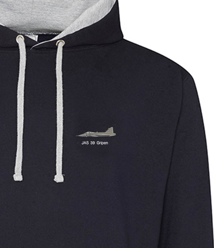 Gripen Navy and heather hoodie