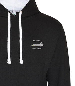 Viggen Black and White hoodie Viggen Black and White hoodie