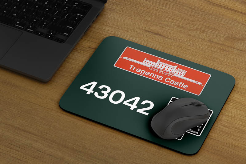 43042 GWR Green Clear with name mouse mat 43042 GWR Green Clear with name mouse mat