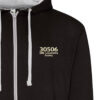 506 BR Black Black and Heather zipped hoodie 506 BR Black Black and Heather zipped hoodie