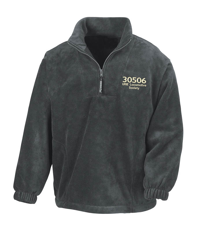506 BR Black Grey Zip Neck Fleece 506 BR Black Grey Zip Neck Fleece