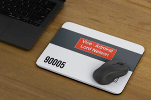 90005 Anglia Grey with name mouse mat 90005 Anglia Grey with name mouse mat