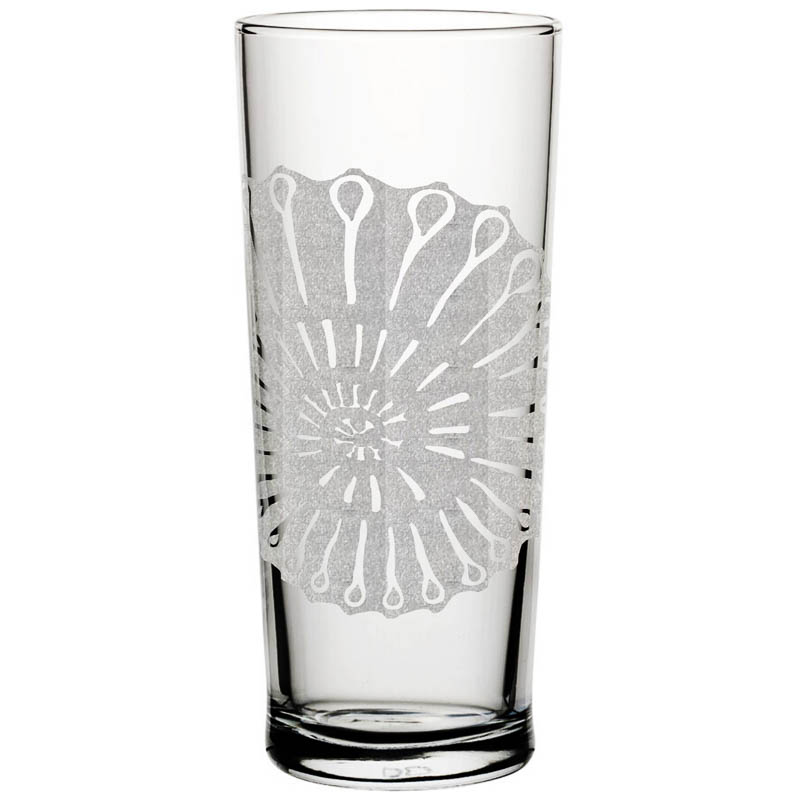 Ammonite Laser Cut Pint Glass