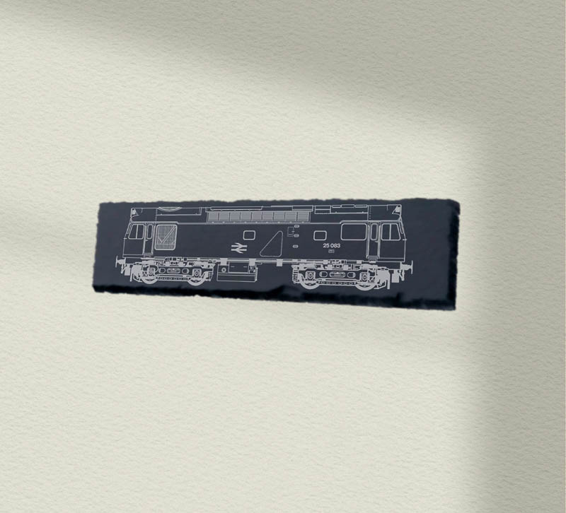 Class 25 083 BLUE side 30x12 Slate Class 25 083 BLUE side 30x12 Slate