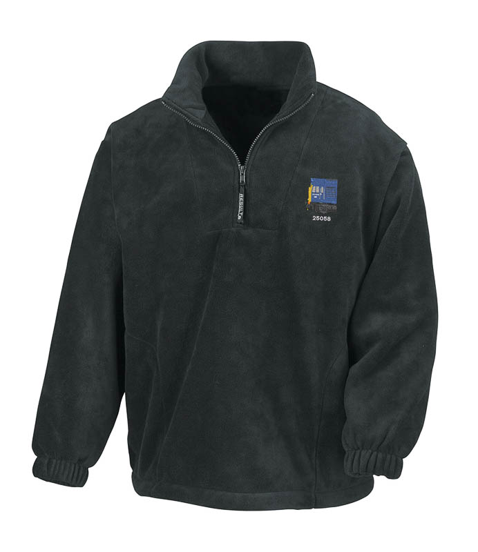 class 25 25058 br blue Black Zip Neck Fleece.jpg Class 25 Zip Neck Fleece