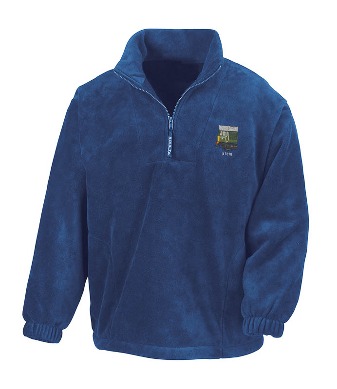 class 25 D7618 br green Royal Blue Zip Neck Fleece.jpg Class 25 Zip Neck Fleece