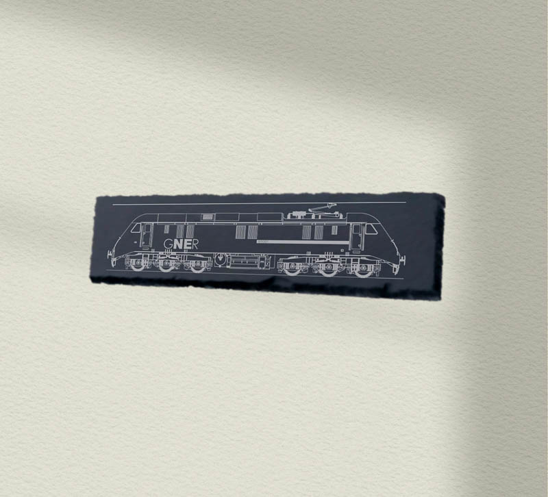 Class 89 GNER 30x12 Slate Class 89 GNER 30x12 Slate