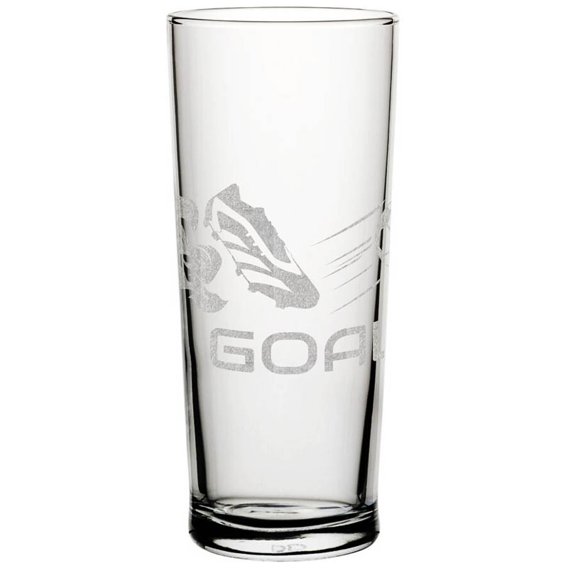 Goal Laser Cut Pint Glass