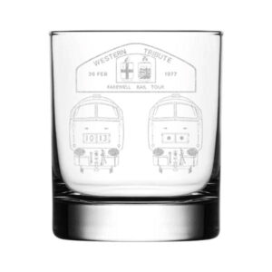 Western Tribute Laser Etched Whisky Glass