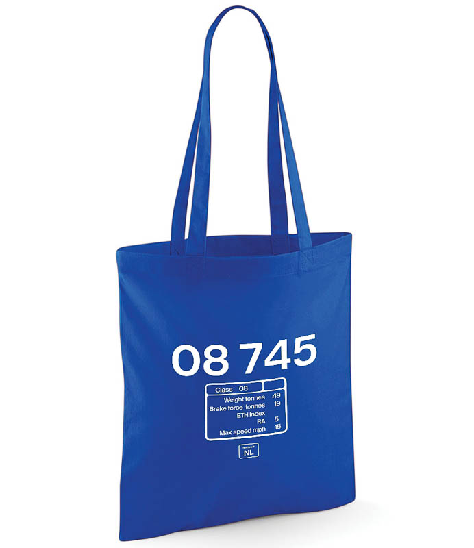 08745 Br Blue Tote Bag.jpg Loco Data Panel Tote Bag