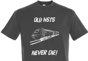 Old HSTs Never die plain Dark Grey T-Shirt Old HSTs Never die plain Dark Grey T-Shirt