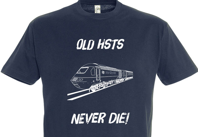 Old HSTs Never die plain Navy Blue T-Shirt Old HSTs Never die plain Navy Blue T-Shirt
