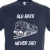 Old Rats Never die Plain Navy Blue T-Shirt Old Rats Never die Plain Navy Blue T-Shirt