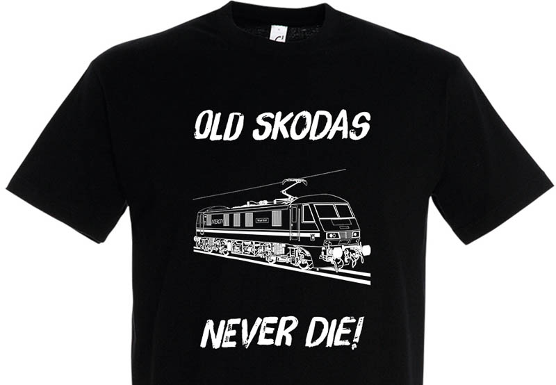 Old Skodas Never die Black T-Shirt Old Skodas Never die Black T-Shirt