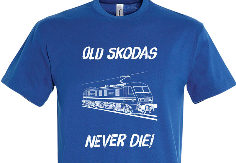 Old Skodas Never die Royal Blue T-Shirt Old Skodas Never die Royal Blue T-Shirt