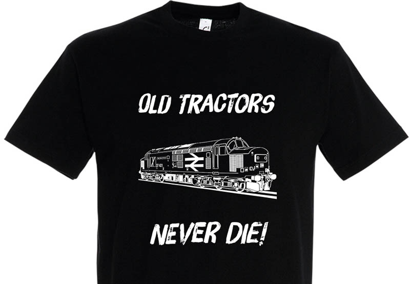 Old Tractors Never die v2 Plain Black T-Shirt Old Tractors Never die v2 Plain Black T-Shirt