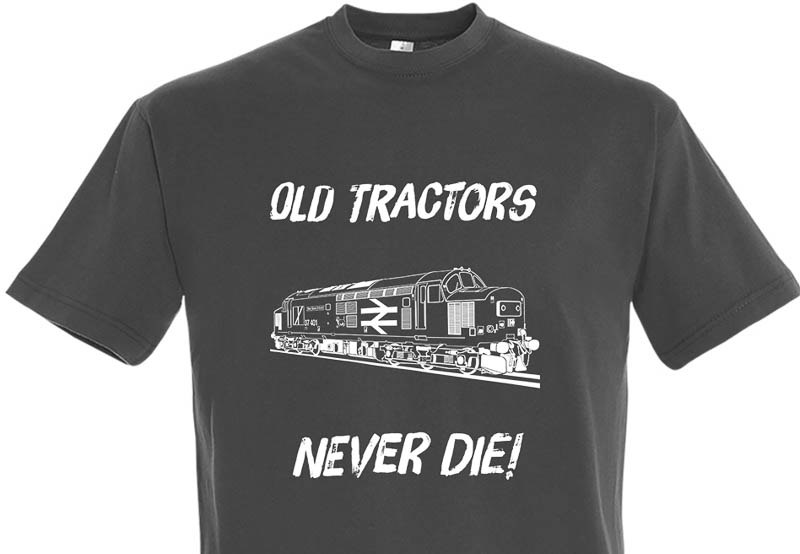 Old Tractors Never die v2 Plain Dark Grey T-Shirt Old Tractors Never die v2 Plain Dark Grey T-Shirt