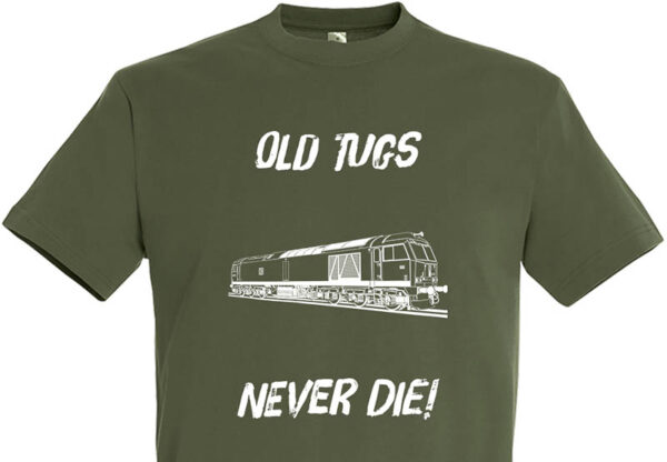 Old Tugs Never die Army Green T-Shirt