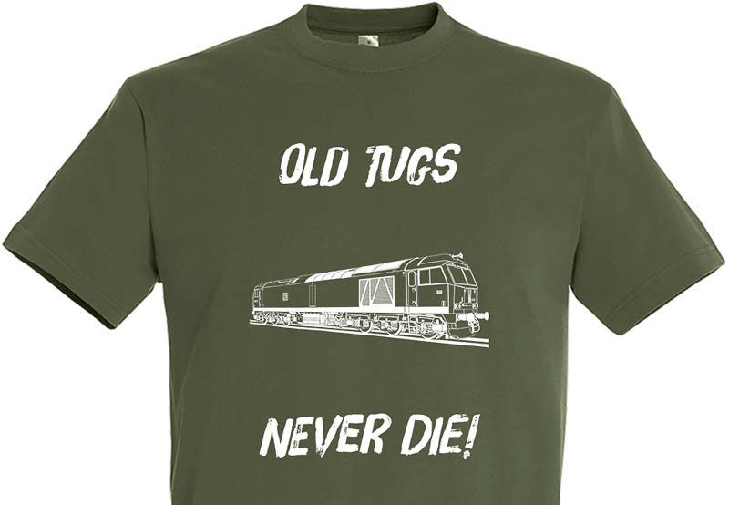 Old Tugs Never die Army Green T-Shirt Old Tugs Never die Army Green T-Shirt