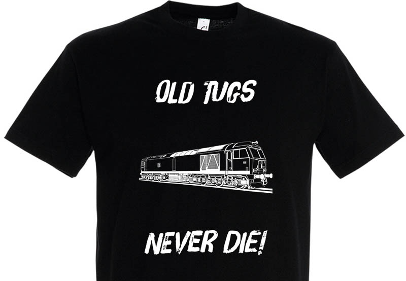 Old Tugs Never die Black T-Shirt Old Tugs Never die Black T-Shirt