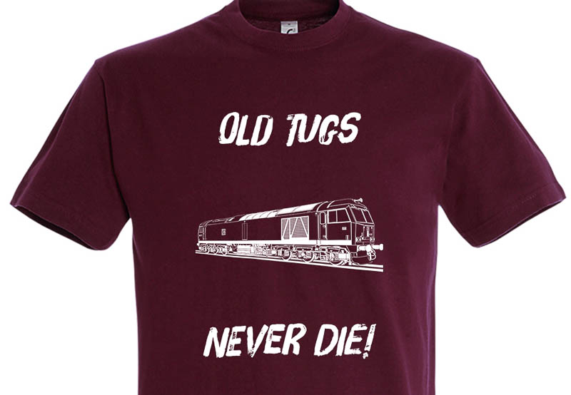 Old Tugs Never die Burgundy T-Shirt Old Tugs Never die Burgundy T-Shirt