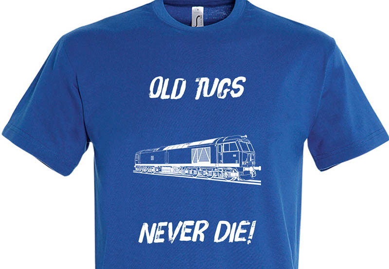 Old Tugs Never die Royal Blue T-Shirt Old Tugs Never die Royal Blue T-Shirt