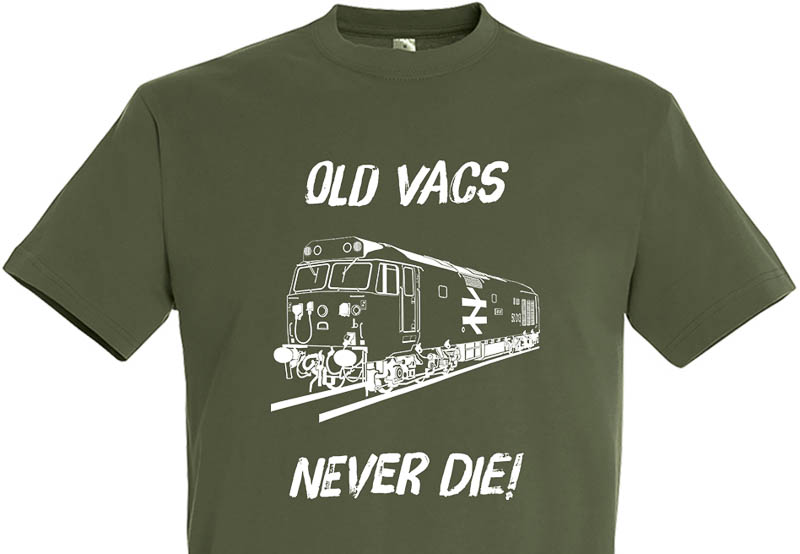 Old Vacs Never die 50013 Plain Army Green T-Shirt Old Vacs Never die 50013 Plain Army Green T-Shirt