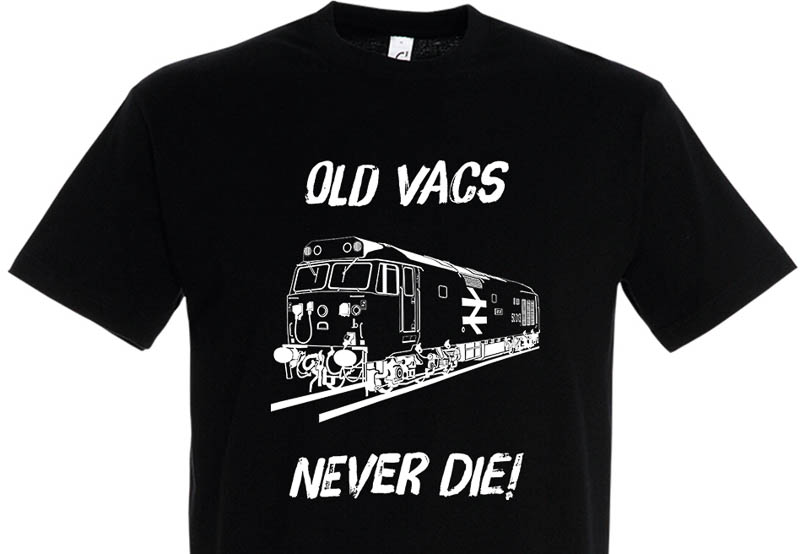 Old Vacs Never die 50013 Plain Black T-Shirt Old Vacs Never die 50013 Plain Black T-Shirt