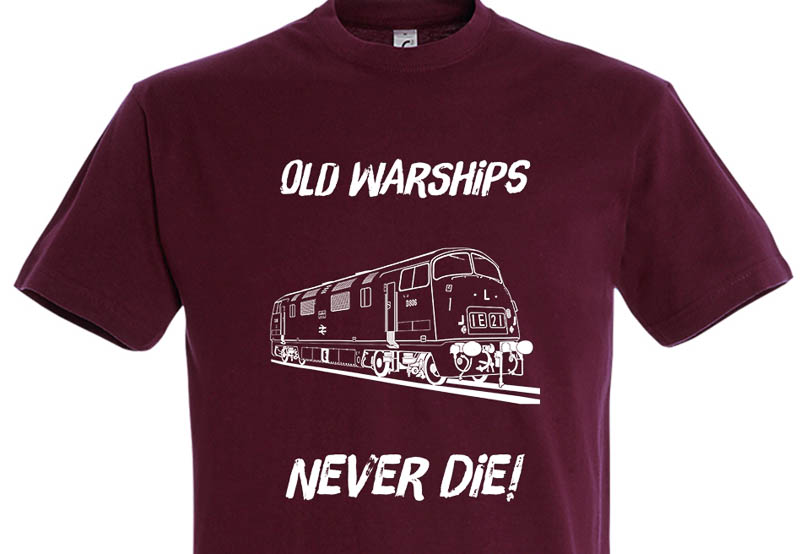 Old Warships Never die Plain Burgundy T-Shirt Old Warships Never die Plain Burgundy T-Shirt