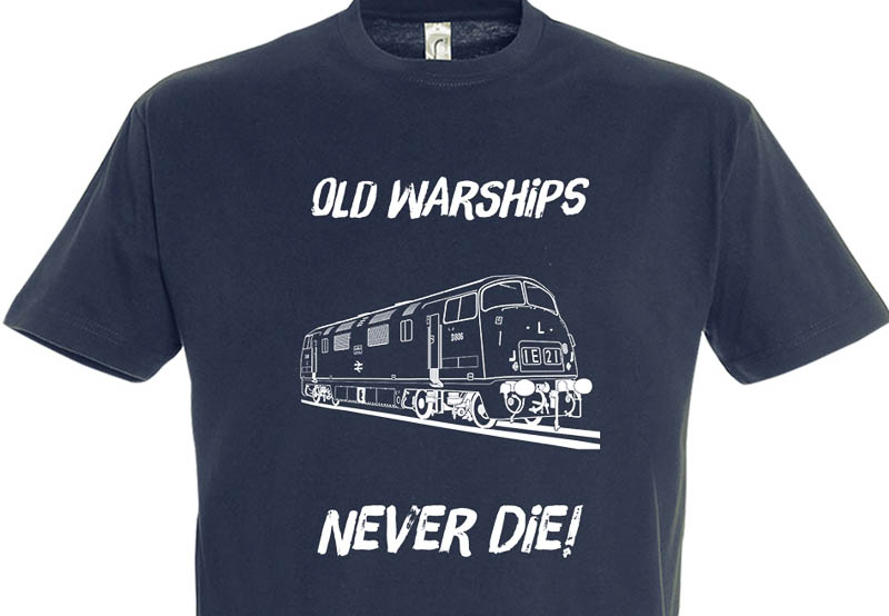 Old Warships Never die Plain Navy Blue T-Shirt Old Warships Never die Plain Navy Blue T-Shirt