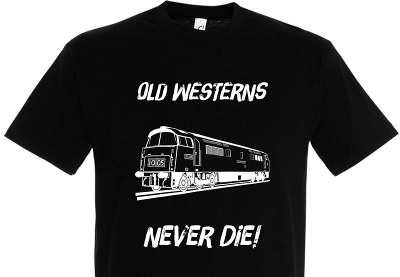 Old Westerns Never die plain Black T-Shirt Old Westerns Never die plain Black T-Shirt