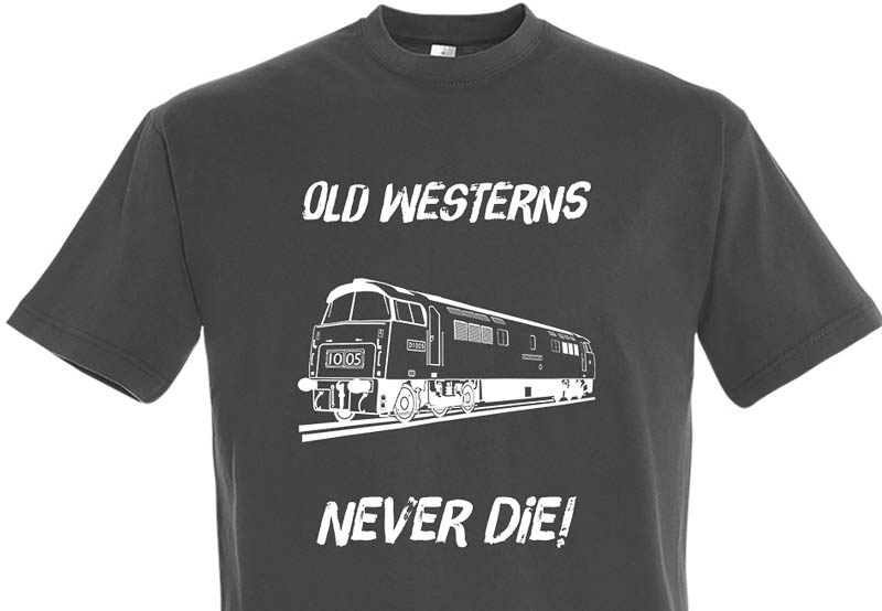 Old Westerns Never die plain Dark Grey T-Shirt Old Westerns Never die plain Dark Grey T-Shirt