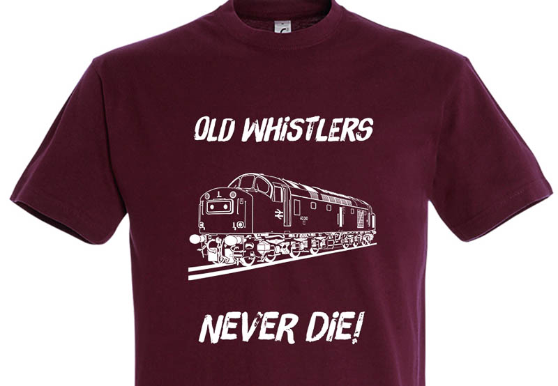 Old Whistlers Never die plain Burgundy T-Shirt Old Whistlers Never die plain Burgundy T-Shirt