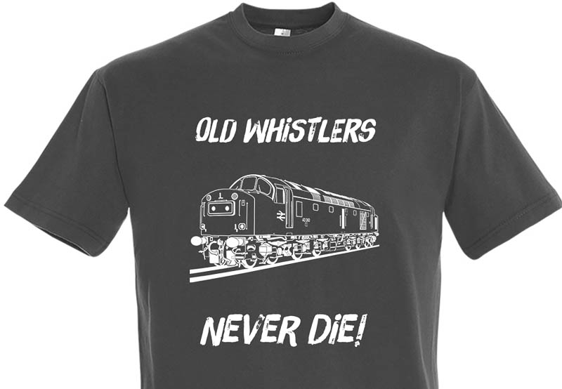 Old Whistlers Never die plain Dark Grey T-Shirt Old Whistlers Never die plain Dark Grey T-Shirt