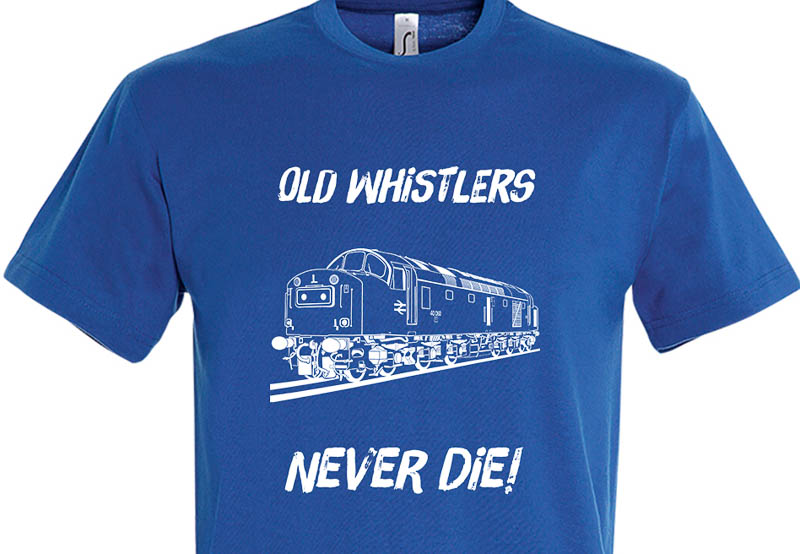 Old Whistlers Never die plain Royal Blue T-Shirt Old Whistlers Never die plain Royal Blue T-Shirt