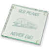 Old 44s Never die Glass Coaster.jpg Old Peaks Never Die Laser Etched Glass Coaster