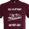 Old Claytons Never die plain Burgundy T-Shirt Old Claytons Never die plain Burgundy T-Shirt