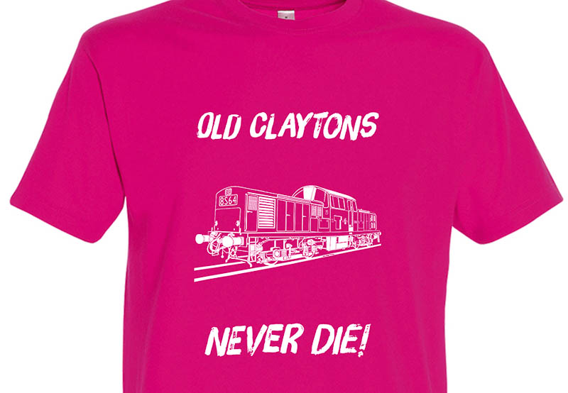 Old Claytons Never die plain Fuschia Pink T-Shirt Old Claytons Never die plain Fuschia Pink T-Shirt